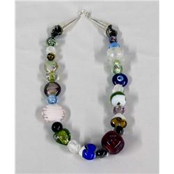 Unusual Glass Bead Necklace