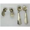 Image 2 : 2 Pr Navajo Sterling Turquoise Pierced Earrings