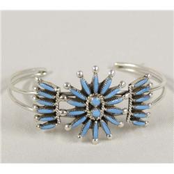 Zuni Needlepoint Bracelet Marked Etsate