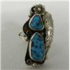 Image 1 : 1970  Navajo Sterling Turquoise Ring Size 6