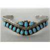 Image 1 : Navajo Sterling Turquoise Bracelet Hallmarked NH