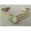 Image 1 : Navajo Silver Opal Bracelet Hallmarked H
