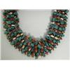 Image 2 : Navajo 4 Strand Turquoise Shell Necklace