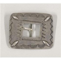 Vintage Sterling Silver Navajo Buckle