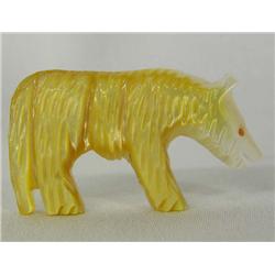 Zuni Mother Of Pearl Bear Fetish