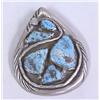 Image 1 : Zuni Effie Calavaza Turquoise Pin Pendant