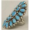Image 1 : Navajo Sterling Morenci Turquoise Ring