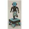 Image 1 : Zuni Inlay Turquoise Silver Kachina