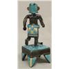 Image 3 : Zuni Inlay Turquoise Silver Kachina