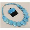 Image 1 : Santo Domingo Turquoise Choker and Earrings