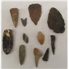 Image 1 : Collection of Authentic Arrowheads in Riker Box