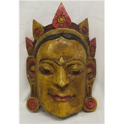 Wooden Polychrome Mask from Nepal 2006