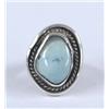 Image 1 : Navajo Silver Turquoise Ring