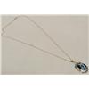 Image 2 : Zuni Silver Inlay Pendant and Earrings