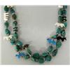 Image 2 : 2 Strand Navajo Turquoise Heishi Necklace