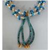 Image 2 : Navajo Turquoise Nugget Necklace With Jocklas