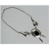 Image 1 : Navajo Sterling Silver & Jet Necklace Hallmark M