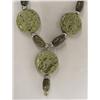 Image 2 : Natural Green Stone and Sterling Necklace