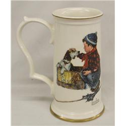 Stein Norman Rockwell A Boy Meets His Dog