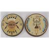 Image 1 : Pair Navajo Sand Painted Clocks