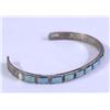 Image 2 : Sterling Silver Inset Turquoise Bracelet