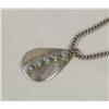 Image 2 : Silver Turquoise Pendant Necklace By MP