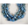 Image 2 : 3 Strand Large Turquoise Nugget Necklace