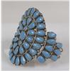 Image 2 : Zuni Turquoise Cluster Bracelet By GM