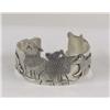 Image 1 : Navajo Sterling Wolf Design Bracelet By C Lee
