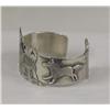 Image 2 : Navajo Sterling Wolf Design Bracelet By C Lee