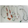 Image 1 : Six Silver Turquoise Coral Necklaces and Chokers