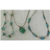 Image 3 : Six Silver Turquoise Coral Necklaces and Chokers