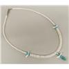 Image 2 : Navajo Shell Heishi Turquoise Necklace Earrings