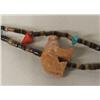 Image 2 : Zuni Two Strand Bear Fetish Heishi Necklace