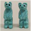 Image 1 : Pair Turquoise Bear Fetishes