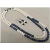 Image 1 : Ceramic Bead Necklace with Earrings