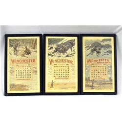 Three Framed Winchester Calendars