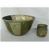 Image 1 : Two Brown Stoneware Bowls