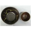 Image 2 : Two Brown Stoneware Splatter Pieces