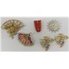 Image 1 : Collection of Six Estate Costume Jewelry
