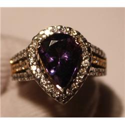 Tanzanite & Diamond Ring - 4+ Carat Total Weight