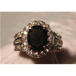 Black & White Diamond Ring - 5.46 Carat Total Wgt.
