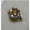 Image 1 : Citrine & Diamond Ring - 1.00ct Citrine / 1.00ctw Dia.