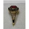 Image 2 : Ruby & Diamond Ring 1.00ct Lab Ruby w/ 1.2ctw dia.
