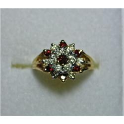 1.00 Carat Total Weight Red Diamond Ring