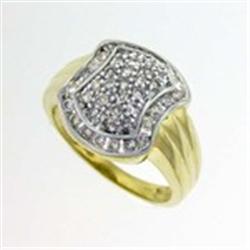 Men's 1 ctw Diamond Ring in Yellow Gold
