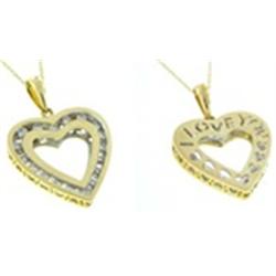 1/3 ctw Diamond Heart Pendant Necklace
