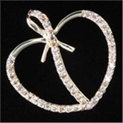 1.5 ctw Diamond Gold Heart Pendant