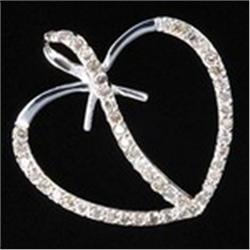 1.5 ctw Diamond White Gold Heart Pendant