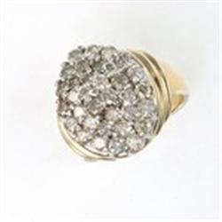 2 ctw Diamond & Yellow Gold Ring